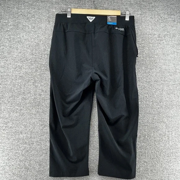 Columbia PFG Capri Pants Women Small Black Regular Fit Hiking NEW - Picture 2 of 13